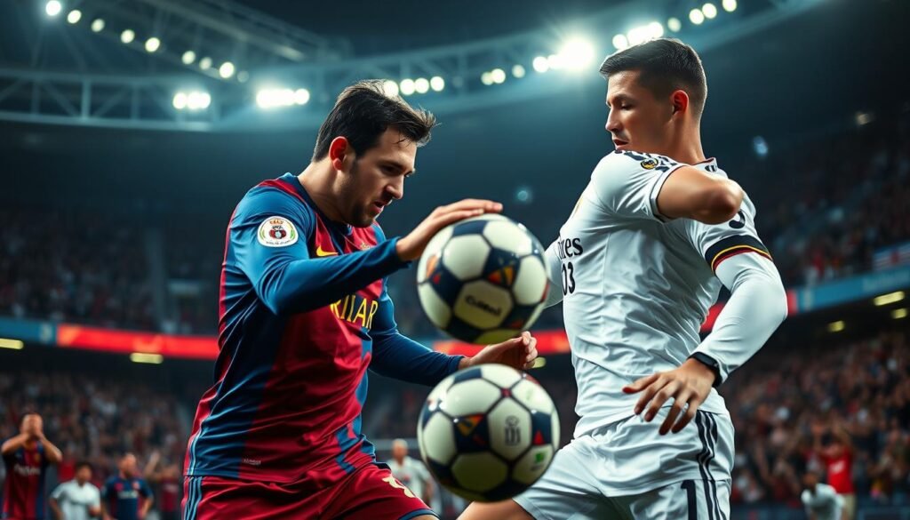 gol Messi vs Ronaldo